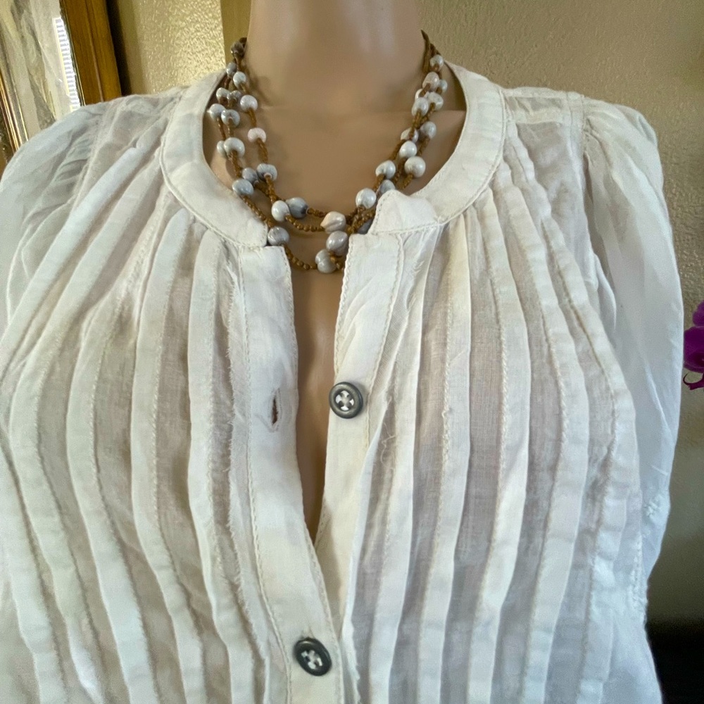 Beautiful Sheer Cotton Tunic By Free People